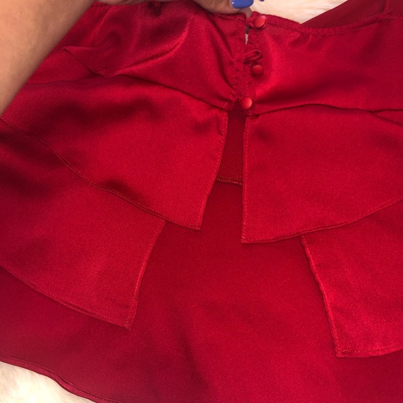 Red western open back top - Picture 2 of 4